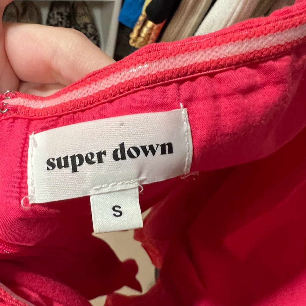 Revolve Superdown Pink Ruffled Mini Dress, S - Picture 4 of 4
